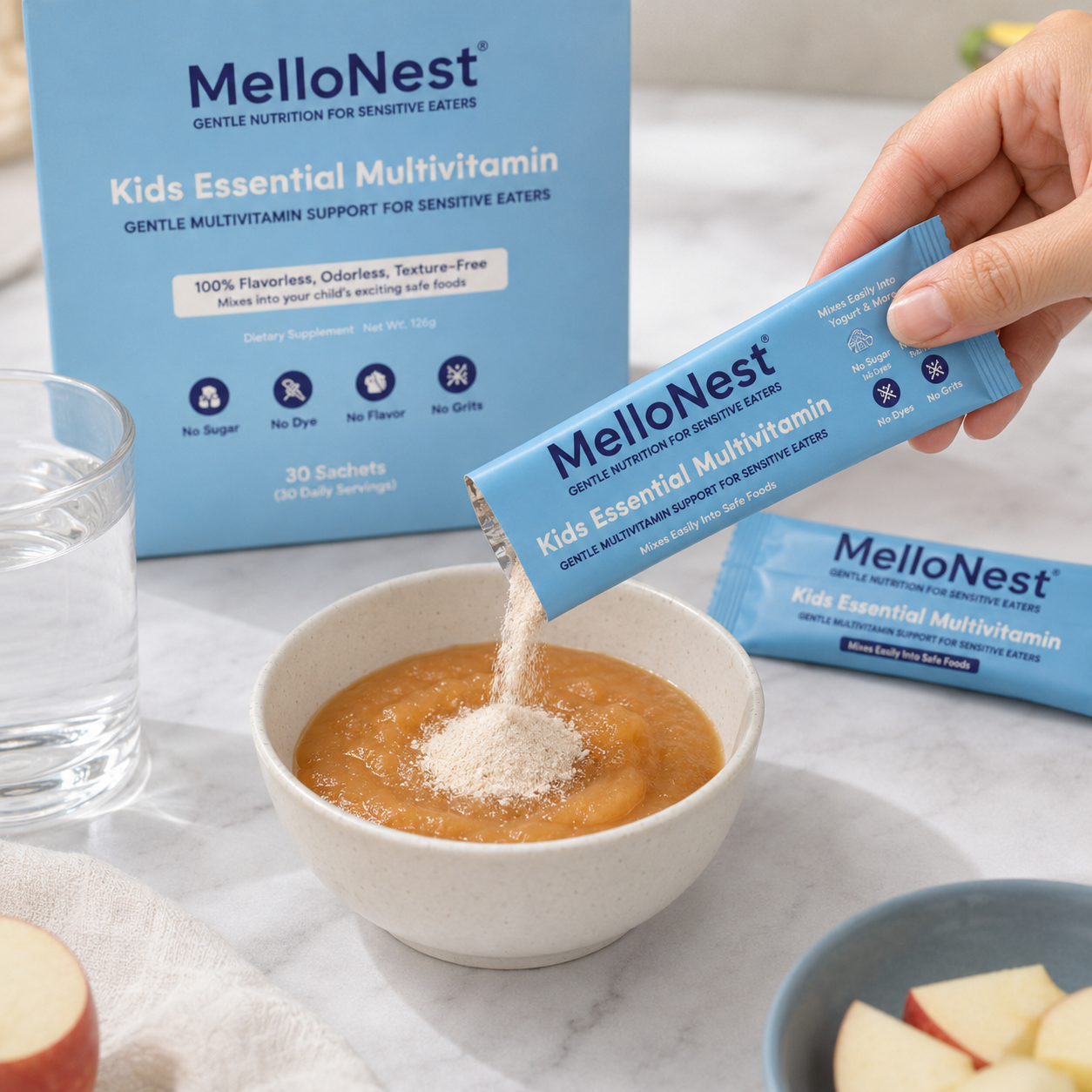MelloNest Tasteless Multivitamin Powder for Kids
