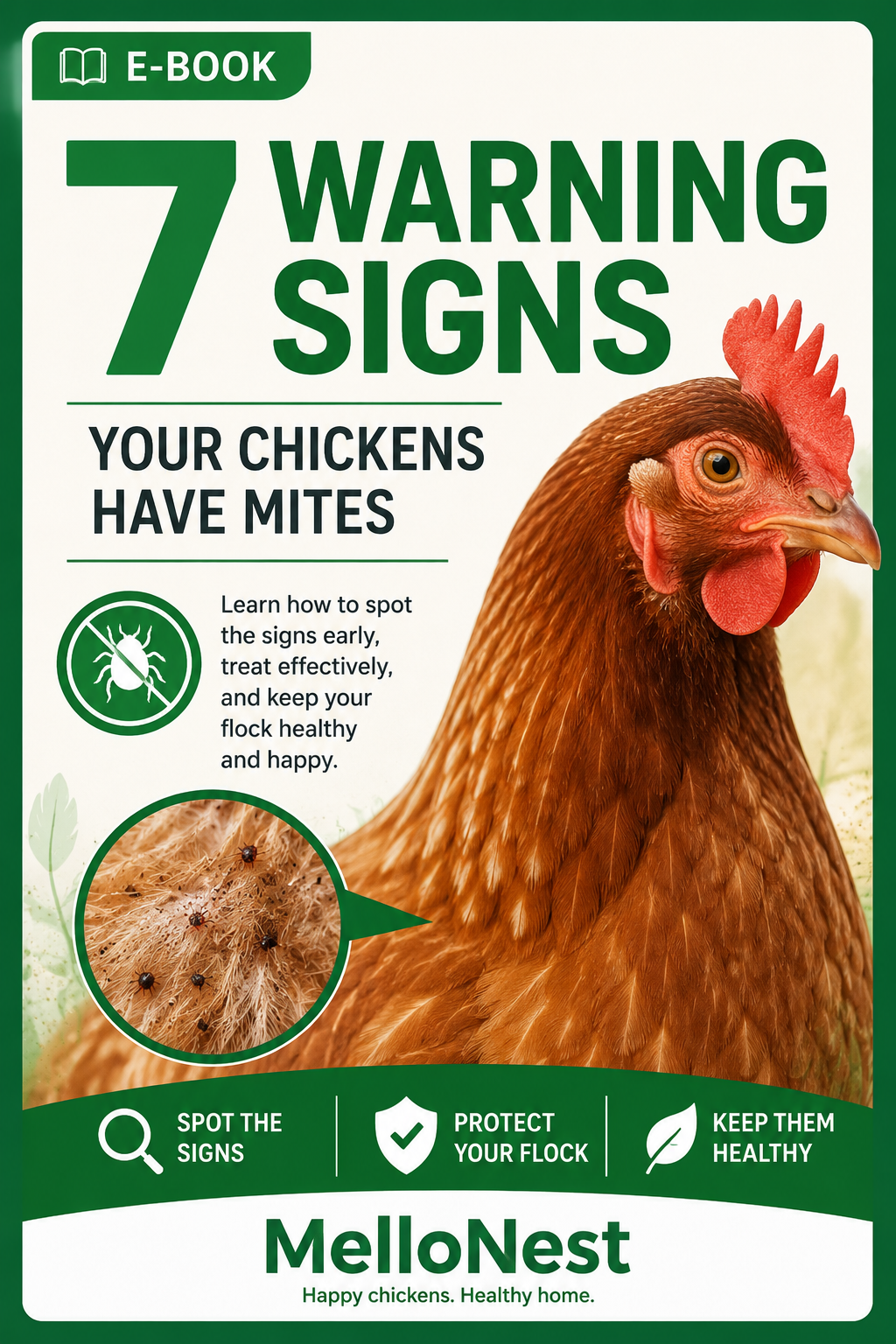E-Book 7 Warning Signs Your Chickens Have Mites