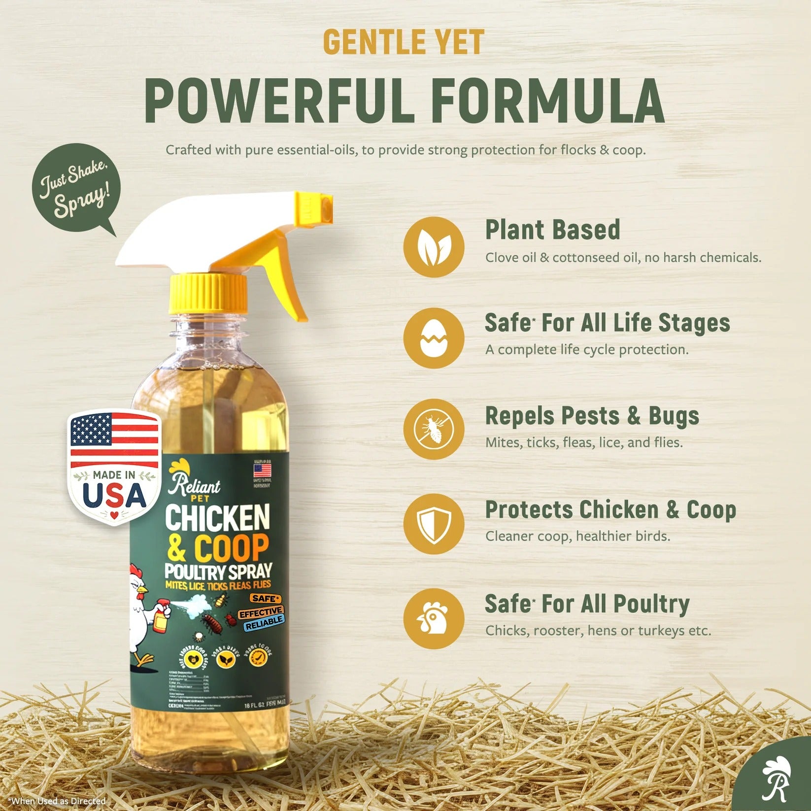 MelloNest™ Chicken and Coop Poultry Spray